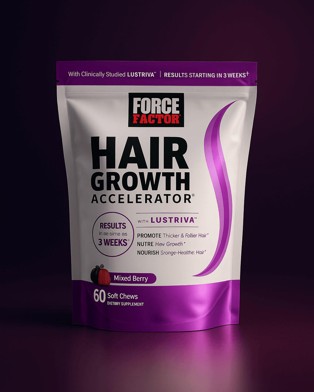 Reduce visiblemente la caída del cabello en solo 3 semanas con el primer acelerador capilar interno con Lustriva®