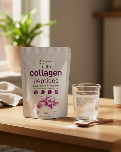 MULTI COLLAGEN PEPTIDES | El Sistema Completo de 5 Tipos para Piel, Cabello y Articulaciones