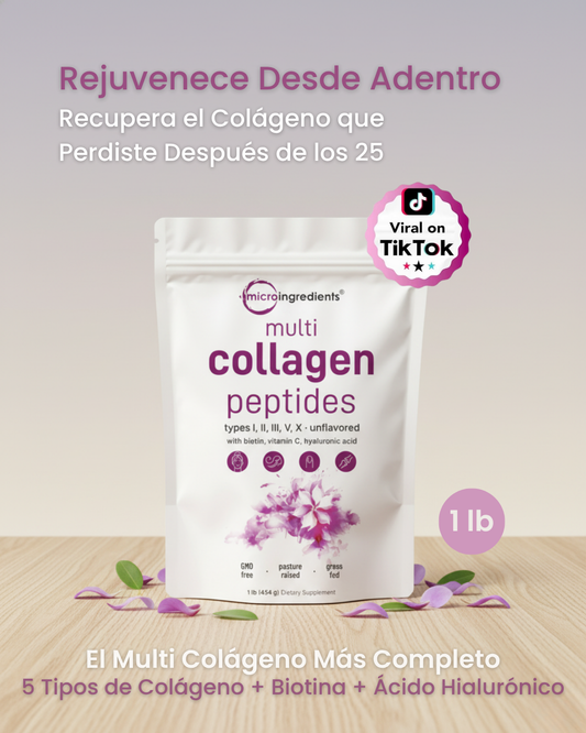 MULTI COLLAGEN PEPTIDES | El Sistema Completo de 5 Tipos para Piel, Cabello y Articulaciones
